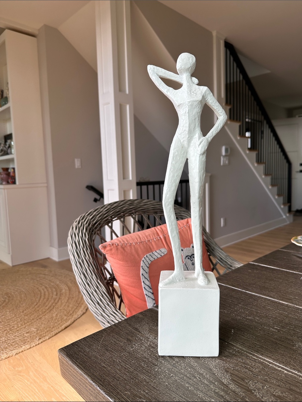 Mikasa modern abstract human being statue excellent shape 18.5x4